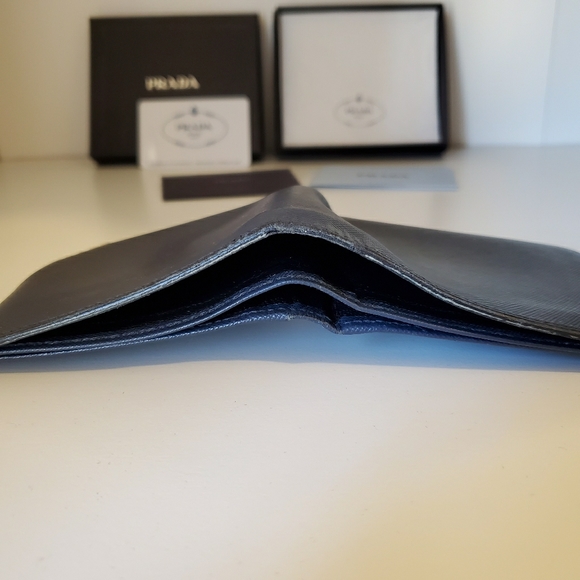 Authentic Prada Wallet - Navy - Picture 6 of 9